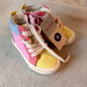 Cat & Jack Kids' Pink, Blue, and Yellow Sneakers
